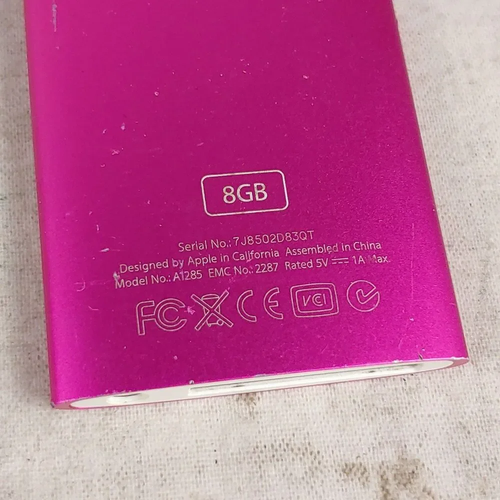 NEEDS BATTERY - Apple A1285 8GB Product Pink iPod Nano 4th Generation - PARTS